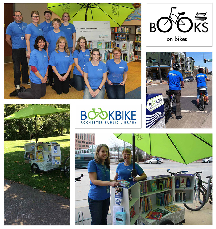 Collage of BookBike participants
