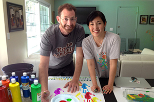 Author Kathryn Otoshi worked side by side with Bret Baumgarten on Beautiful Hands