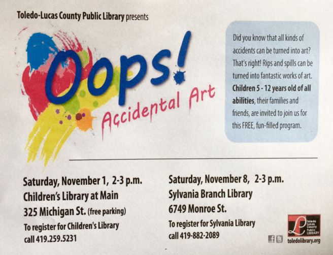 Oops! Accident Art flier