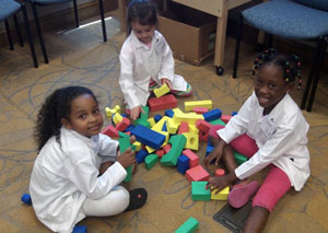 The STEM Curiosity Academy offered many opportunities for young engineers to build unique structures