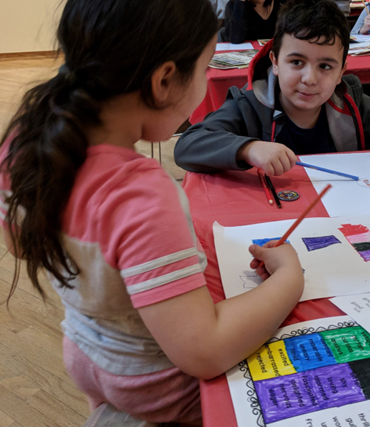 Children at the Eye of the Beholder workshop.