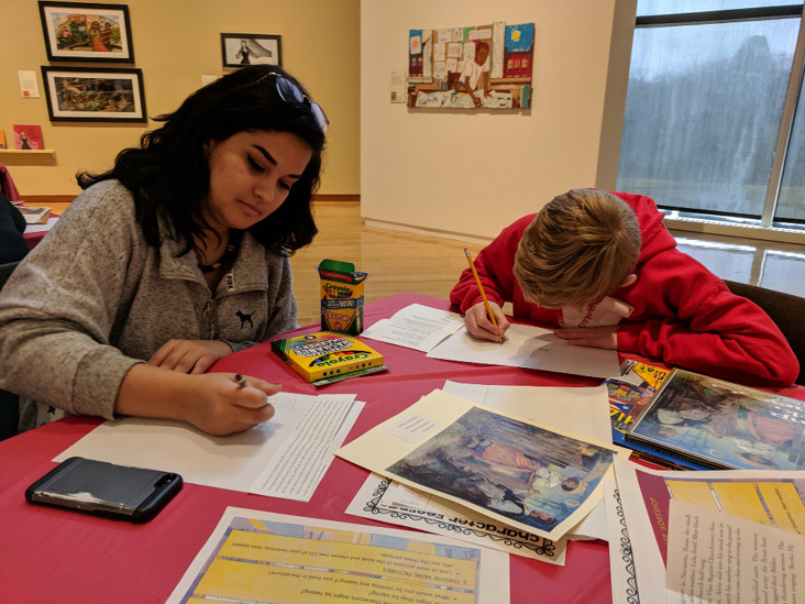 Children at the Eye of the Beholder workshop.