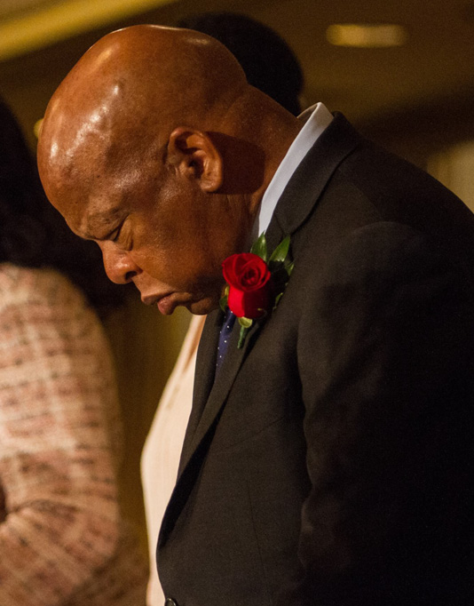A humbling moment shared by Congressman John Lewis, who won the 2017 CSK Award—among scores of other accolades—for his book March: Book Three