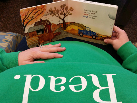 As we librarians know, it’s never too early to read to a baby; this innovative storytime idea hopes to get more parents reading to babies before they are even born!