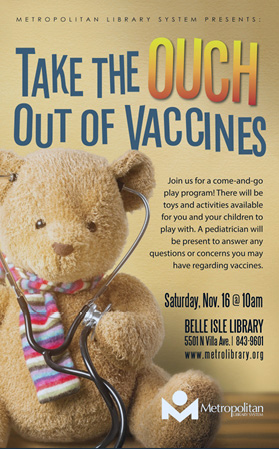 Book cover: Take te Ouch out of Vaccines