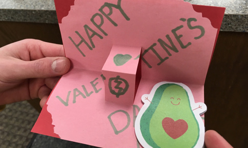 Pop-Up Valentines were a popular program.