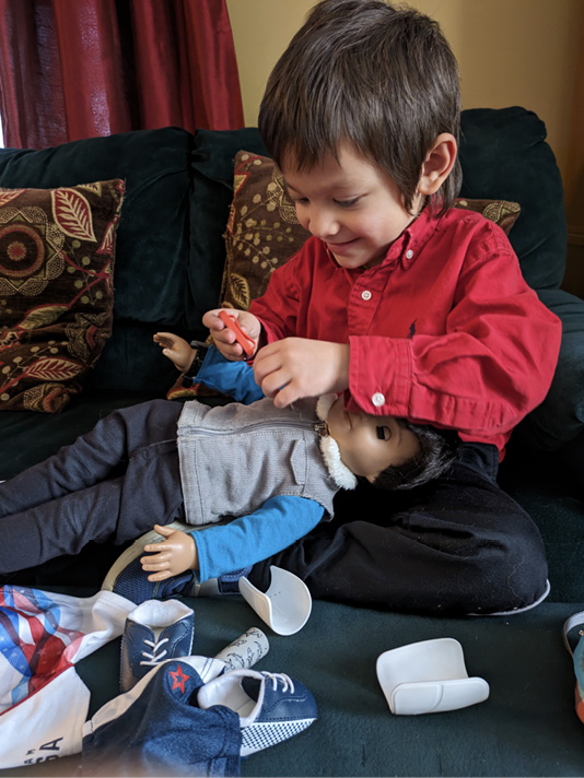 American Girl dolls have proven a well-received addition to the Library of Things.