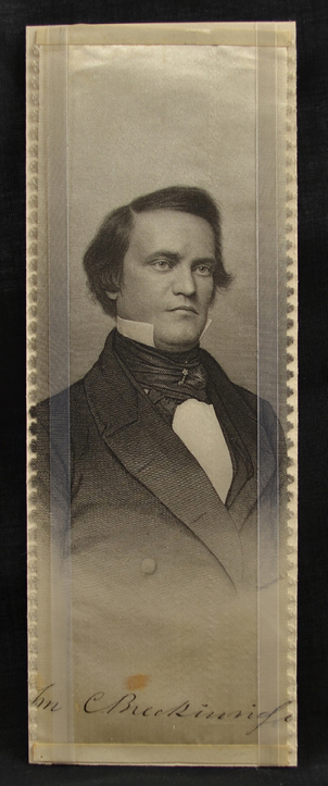 Figure 1. John C. Breckinridge Political Ribbon 1860.