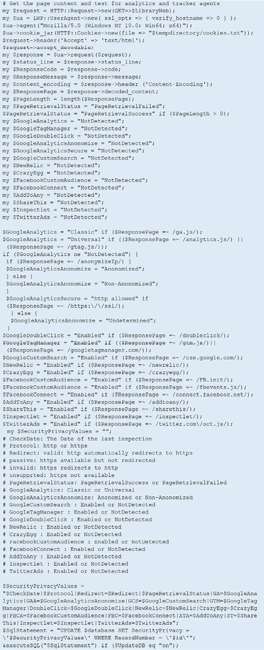 Figure 3.5. Script for phase III