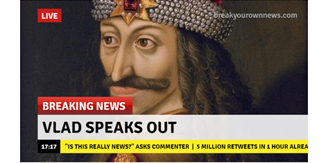 Create fun breaking news images with the Breaking News Generator.