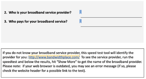 Screenshot from page 6 of the toolkit, which gives an example of the questions, as well as the guidance provided in case the questions are difficult to answer.